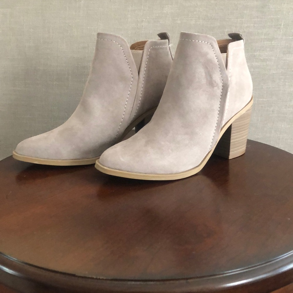 Taupe booties
